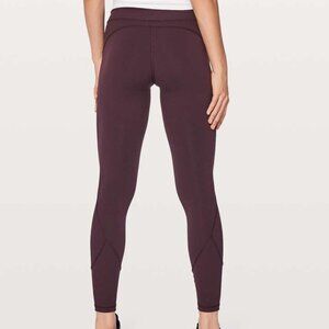 LULULEMON 4 Black Cherry In Movement Everlux Leggings